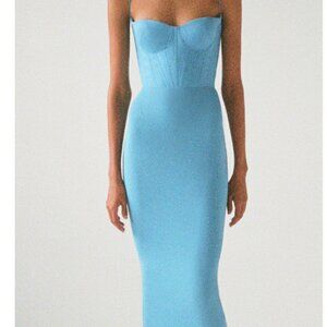 Alex Perry Blue Midi Dress